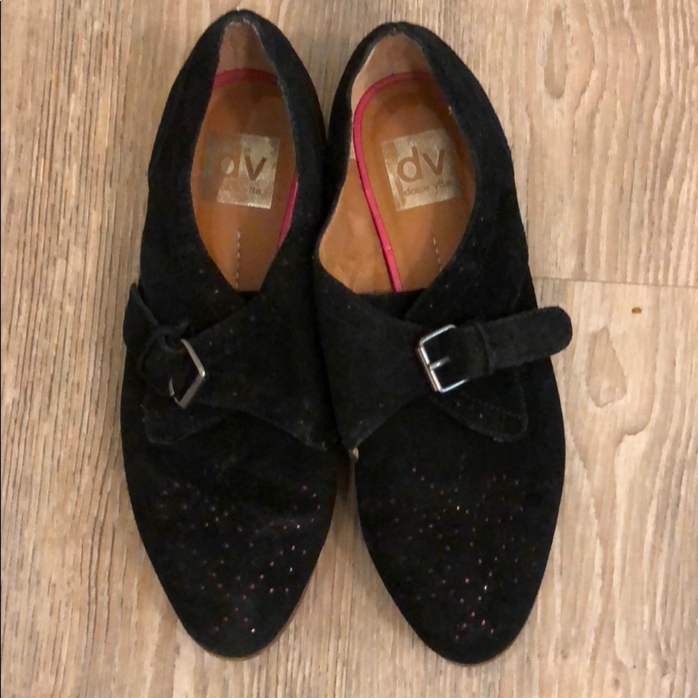 Dolce vita black leather flats